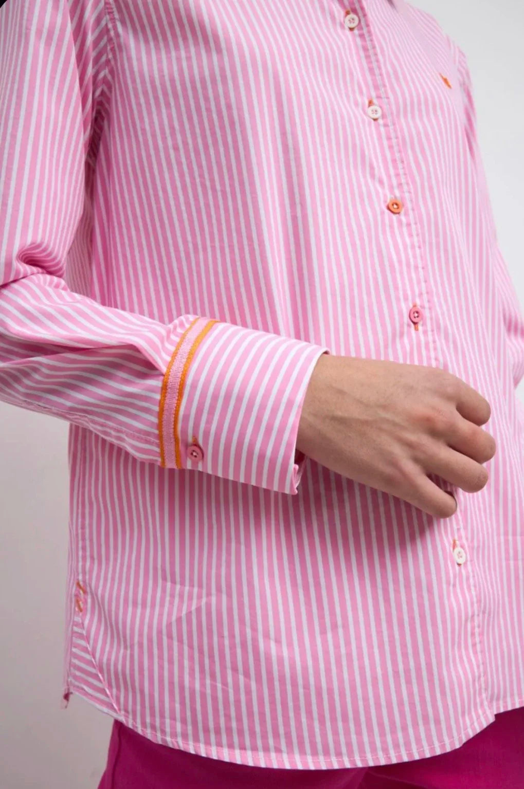Vereda Pink Stripe Shirt