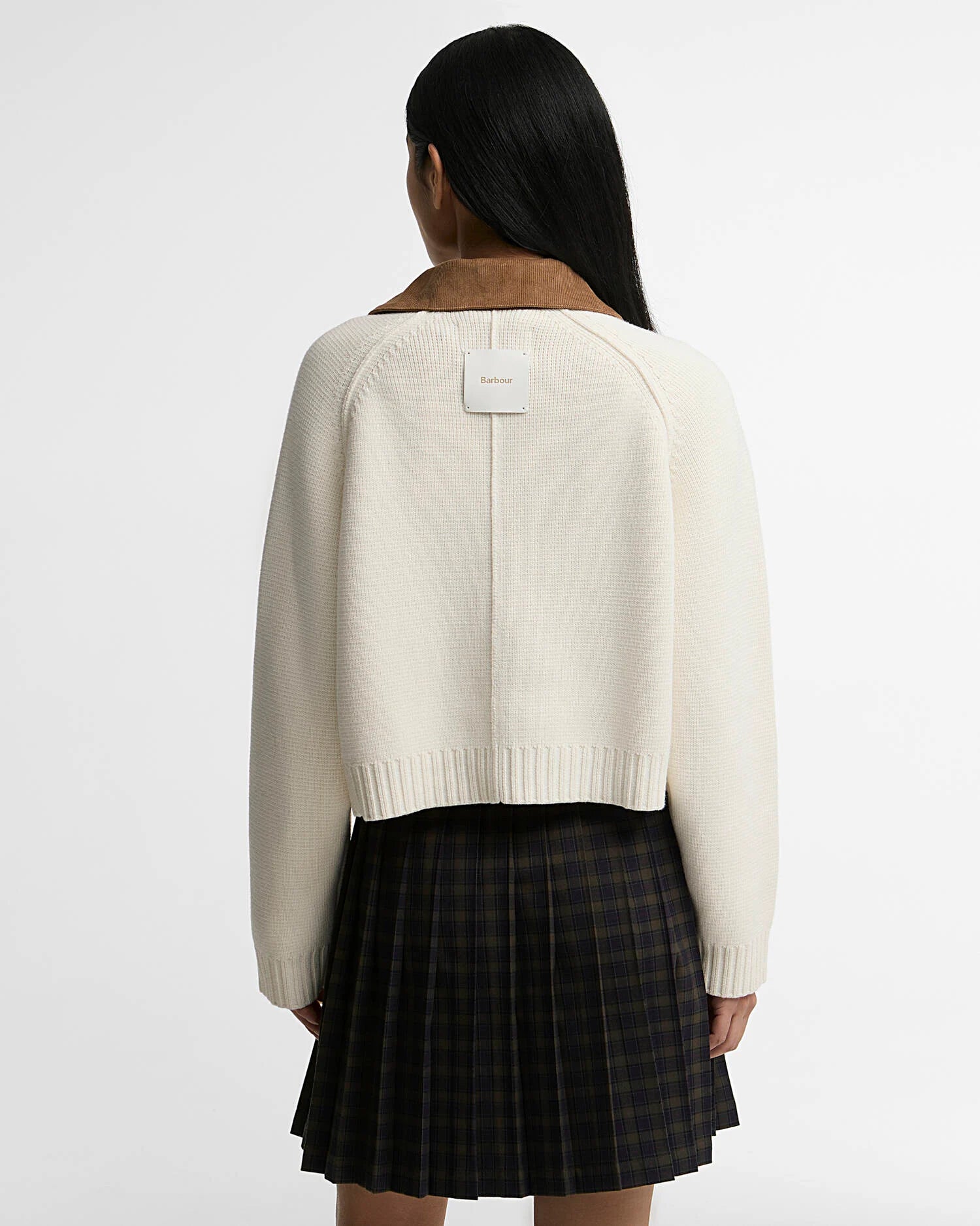 Barbour Ecru Cream Alverstone Knitted Jacket