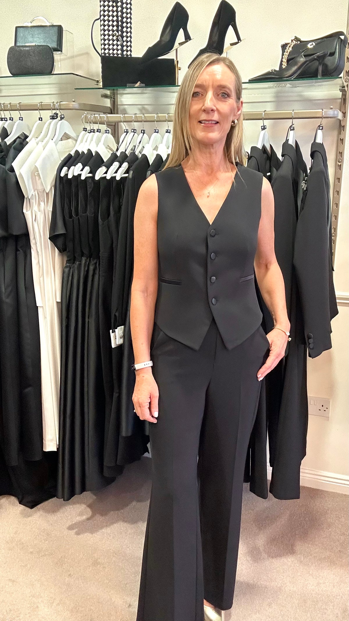 Salento Black Tuxedo 3 Piece Suit