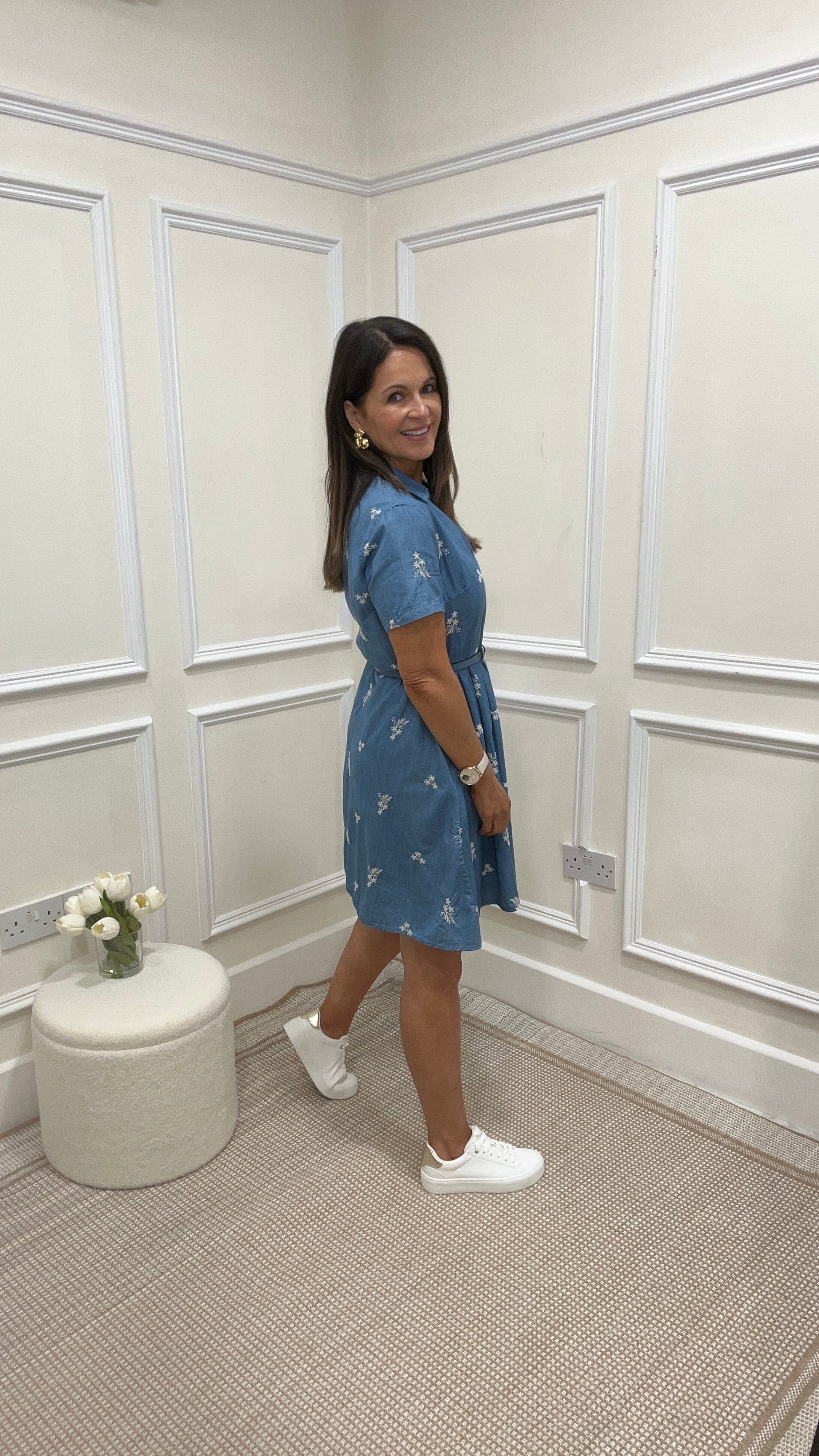 Daisy Denim Blue Shirt Dress