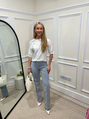 Eve Blue/White Stripe Jeans