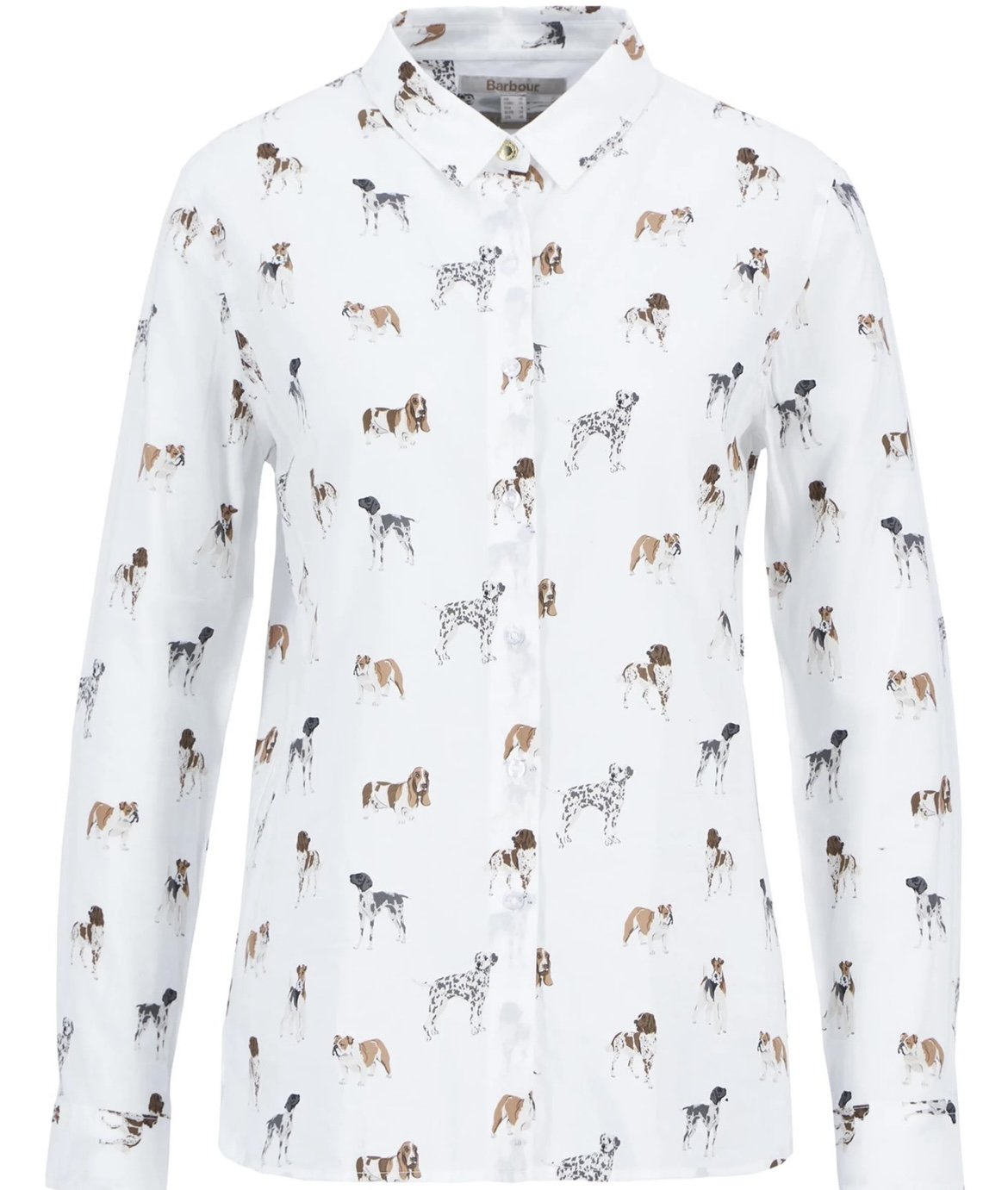 Barbour Safari White/Print Shirt