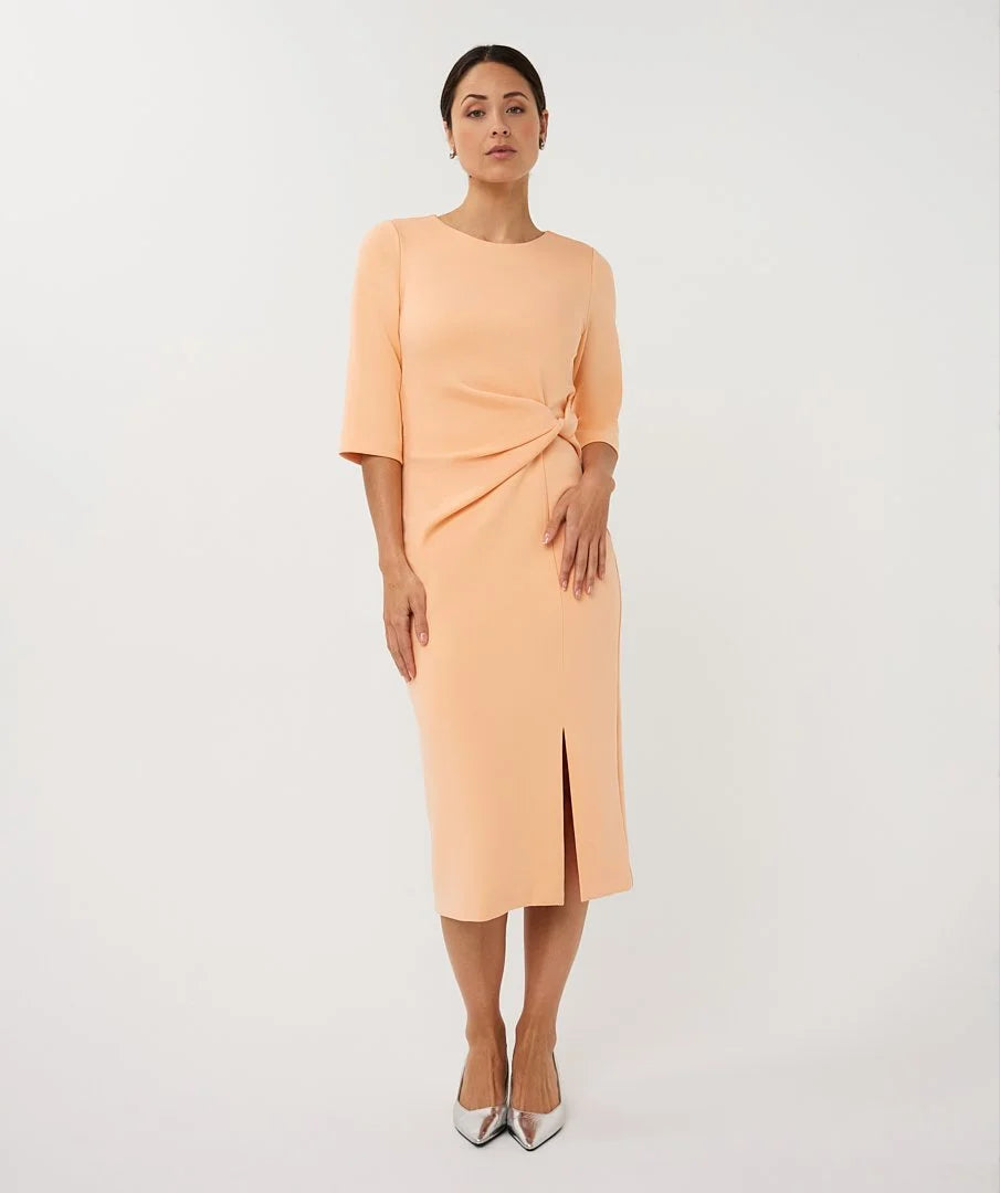 Caroline Peach Jersey Dress