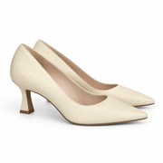 Lodi Jona Cream Pebble Low Heel