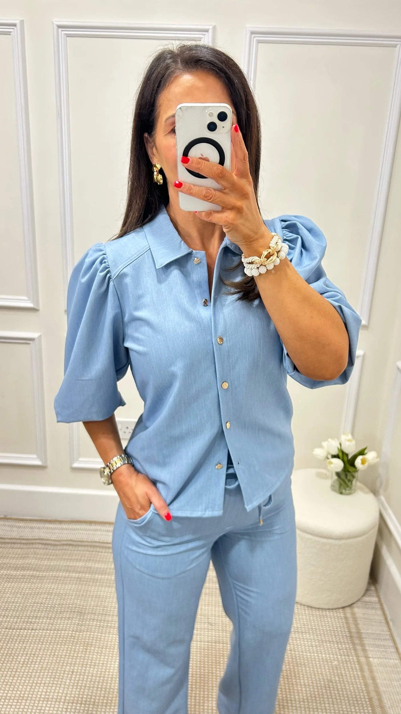 Belle Light Blue Co-Ord