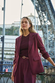 Romy Merlot Blazer