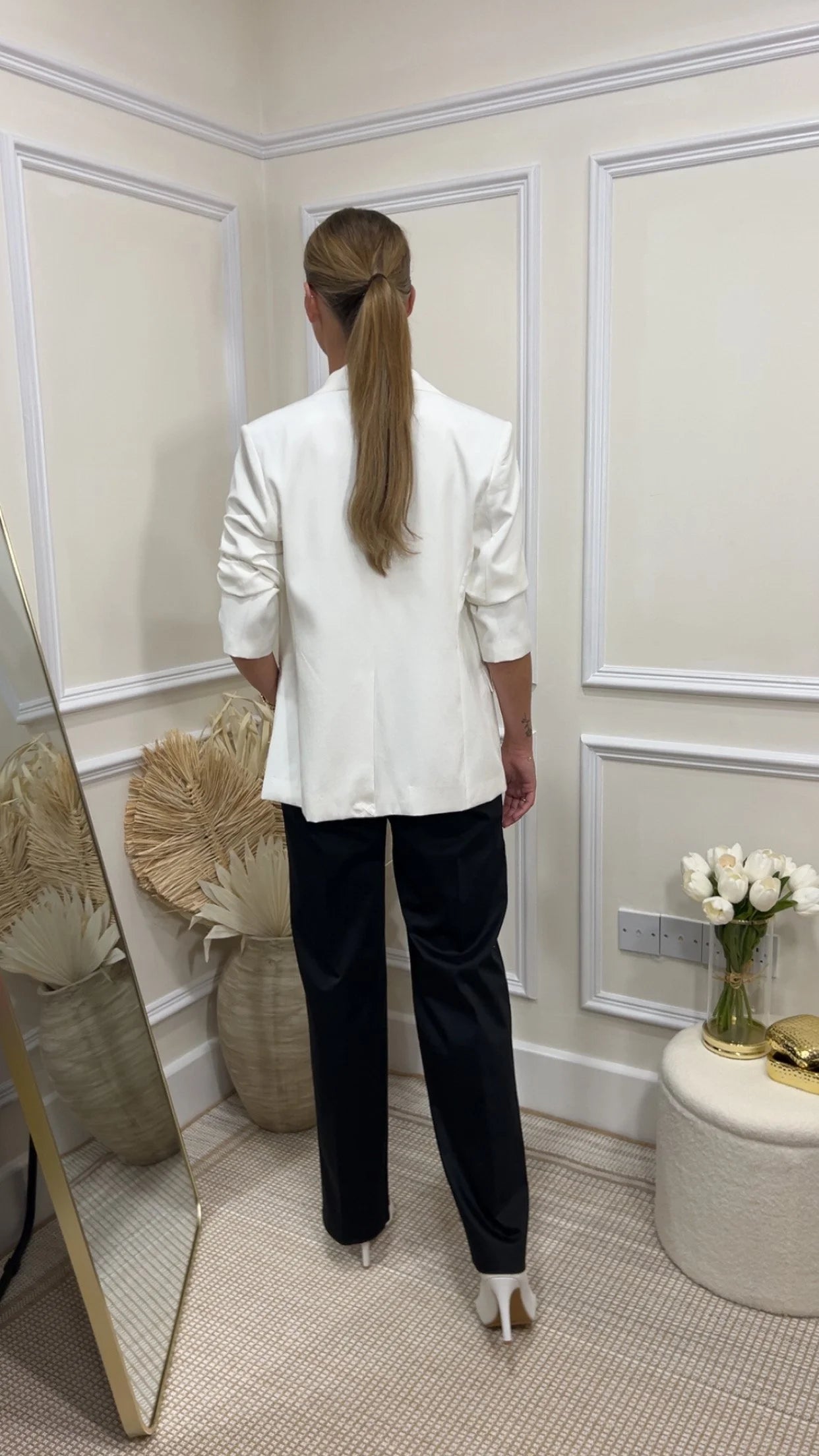 Maeve Straight Fit Tencel Blazer
