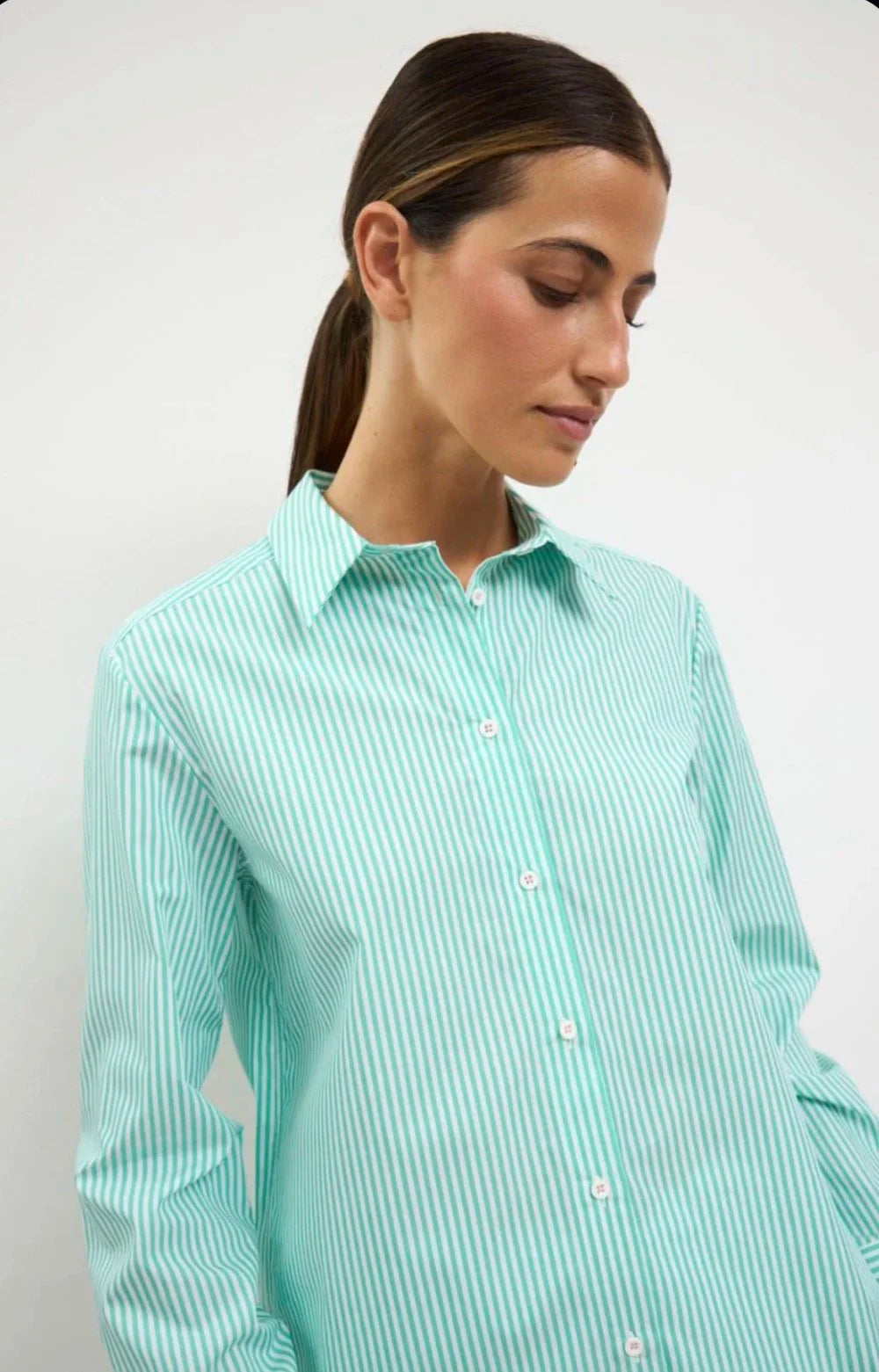 Yerba Green Stripe Shirt