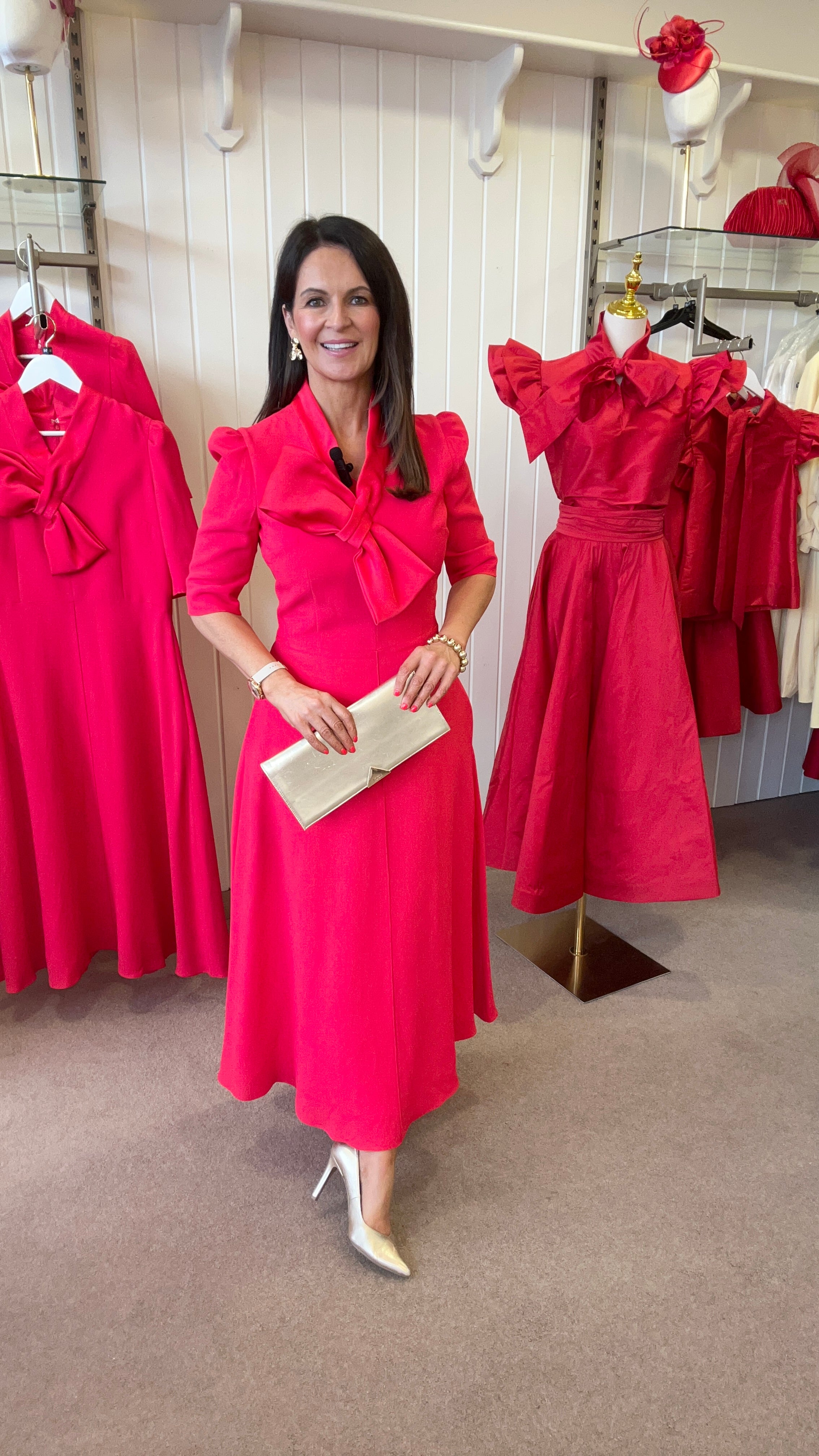 AndTate Godiva Pomegranate Red Dress