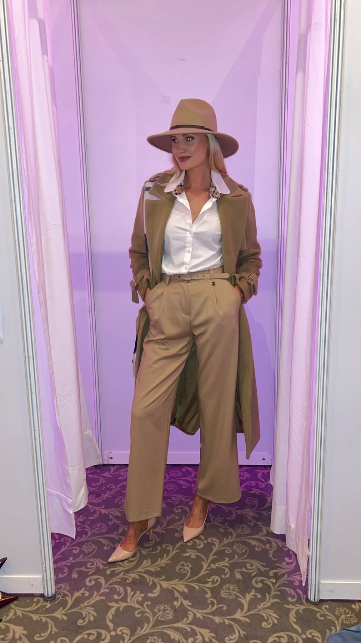 Barbour Camel Fedora Hat
