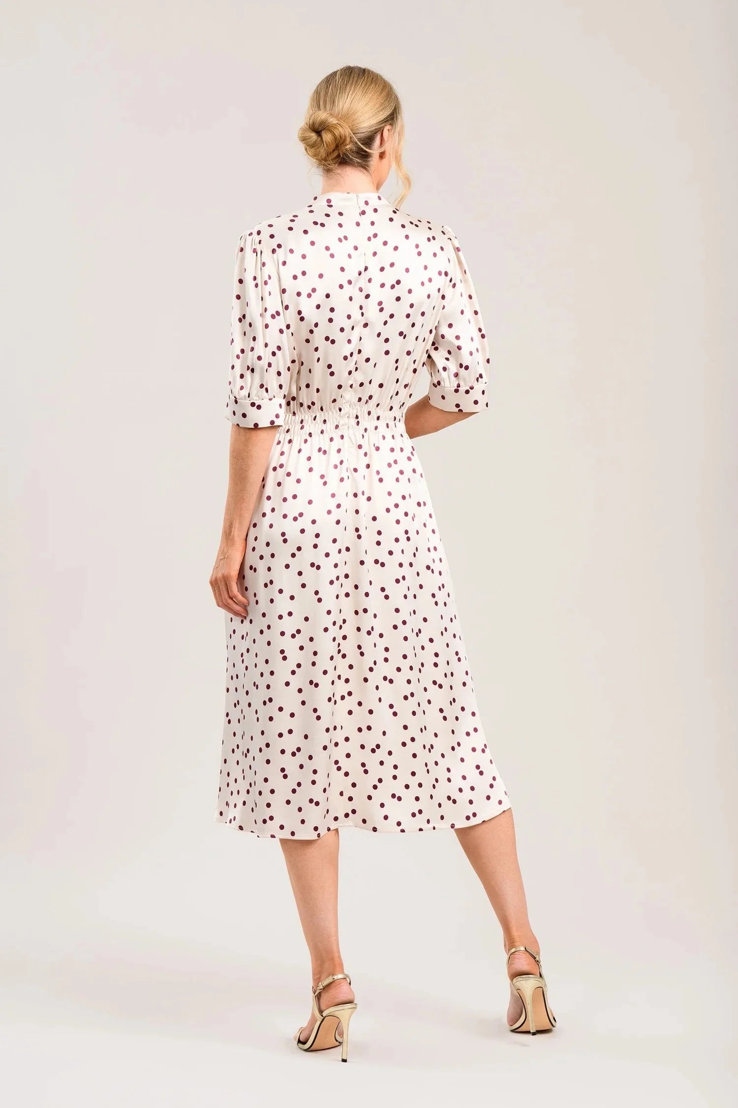 Dove Berry Dot Dress