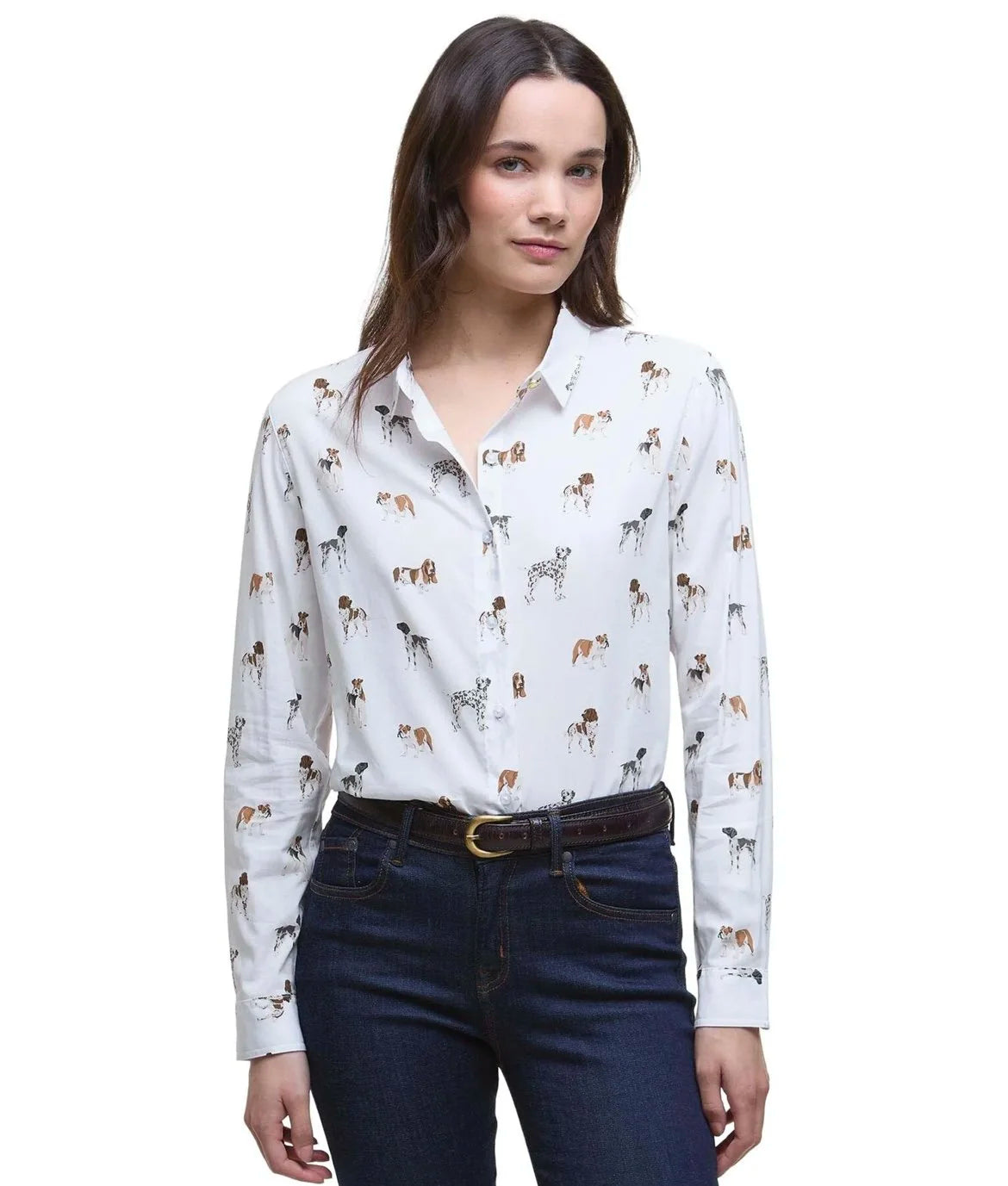 Barbour Safari White/Print Shirt