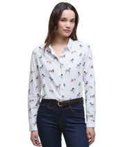 Barbour Safari White/Print Shirt
