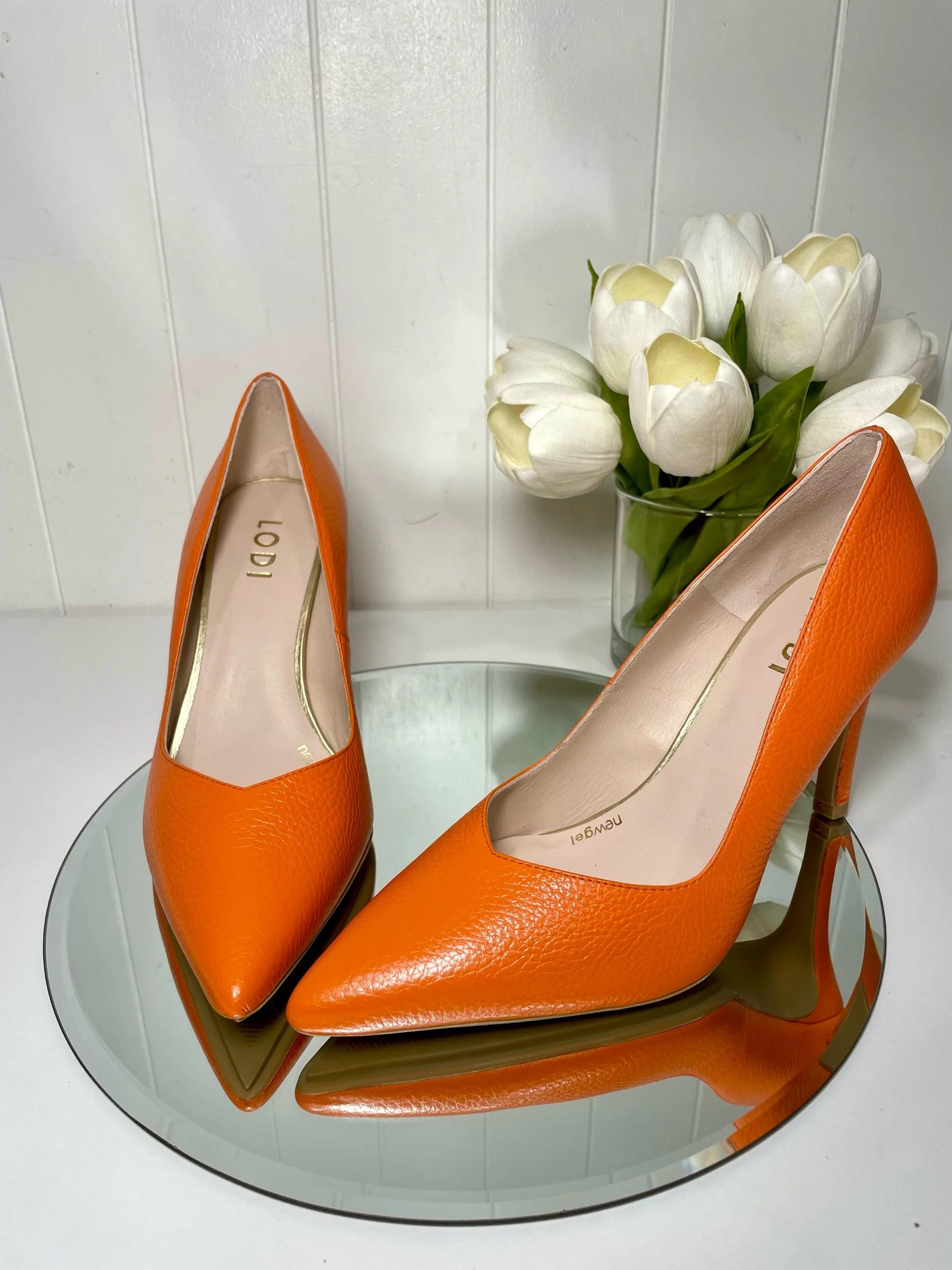 Lodi Rabot Orange Court Shoe