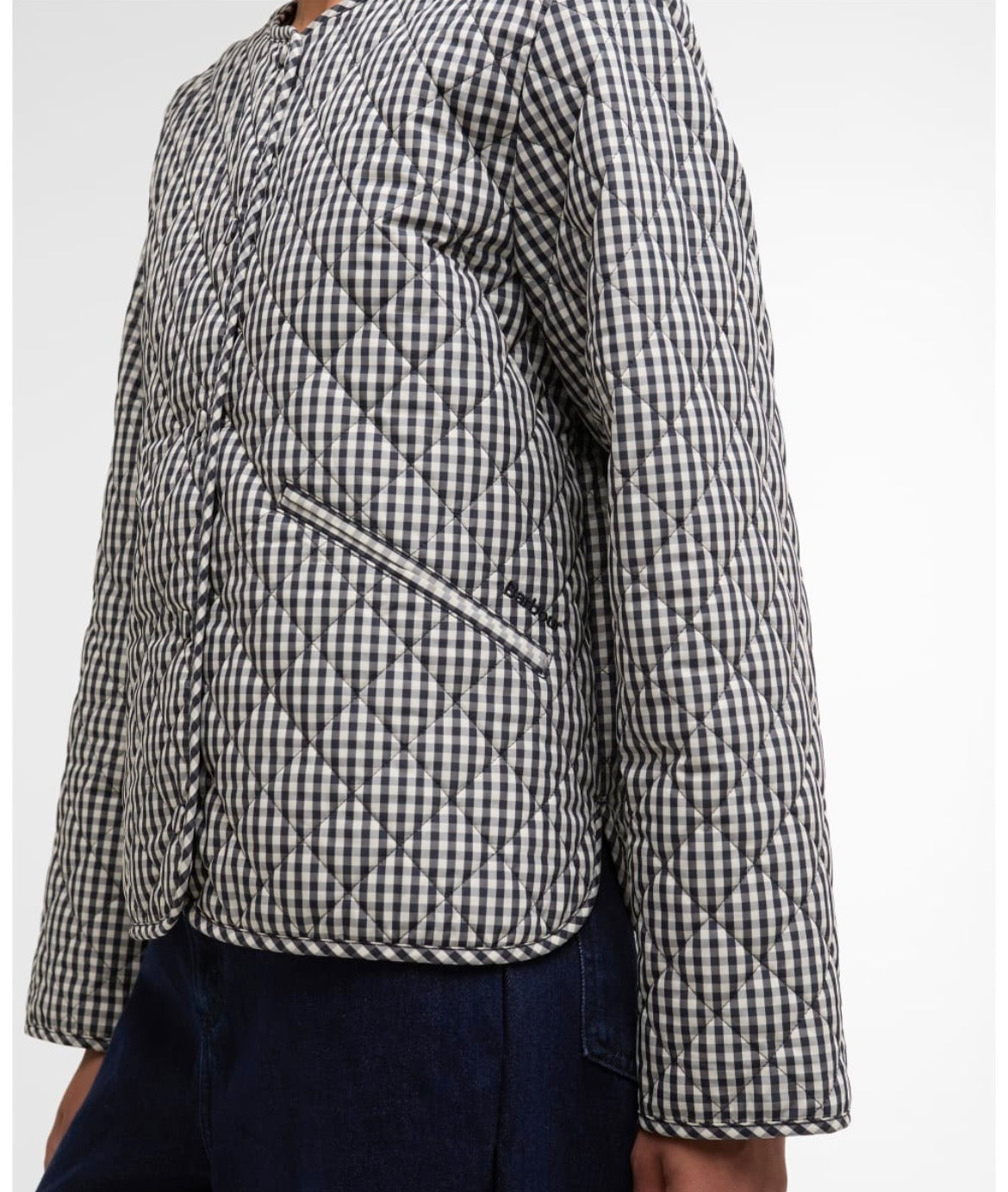 Barbour Cashel-Check Navy/White Jacket
