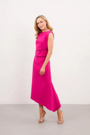 Adele Dress in Cerise Pink