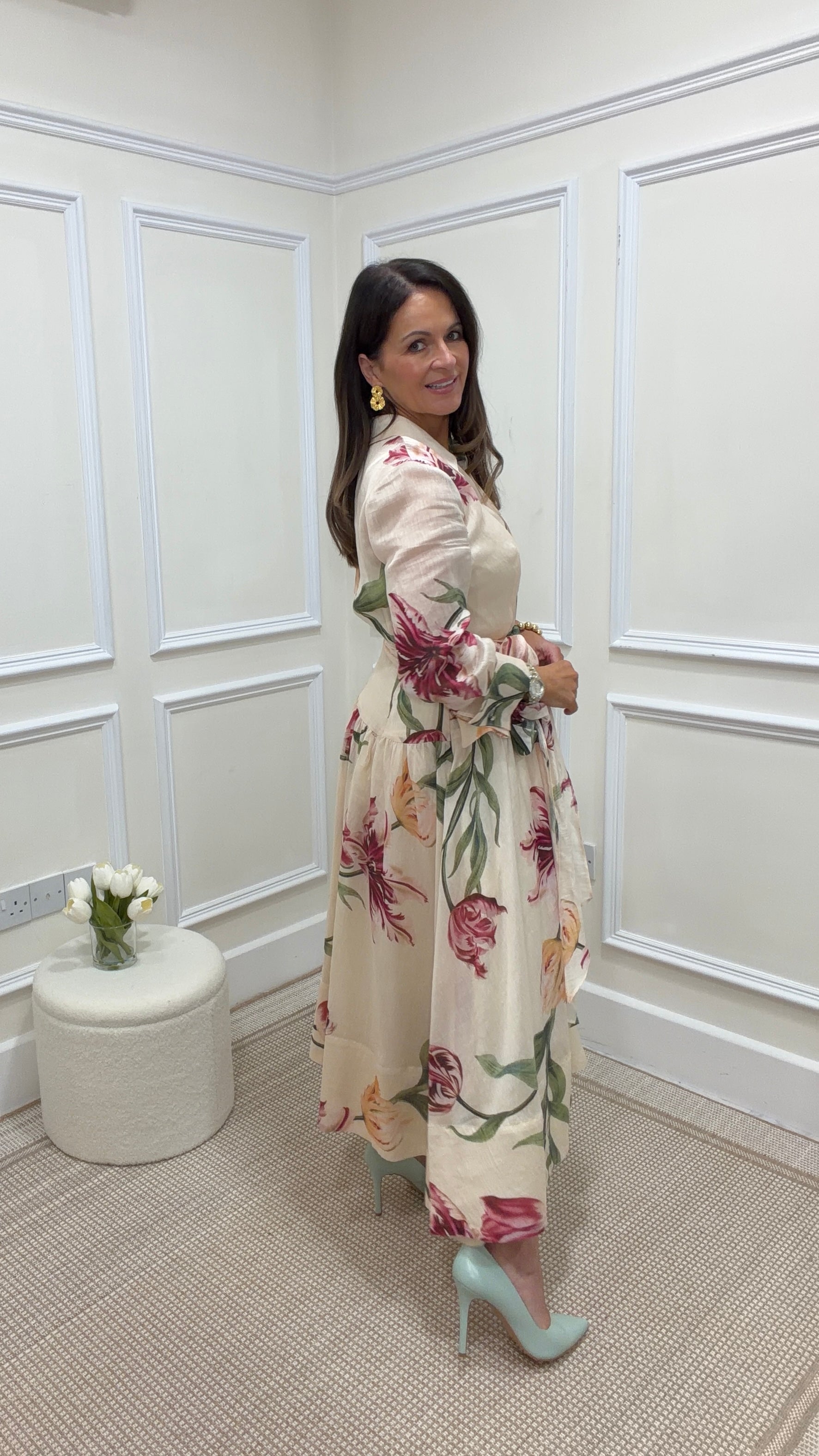 Alma Floral Shirt Dress