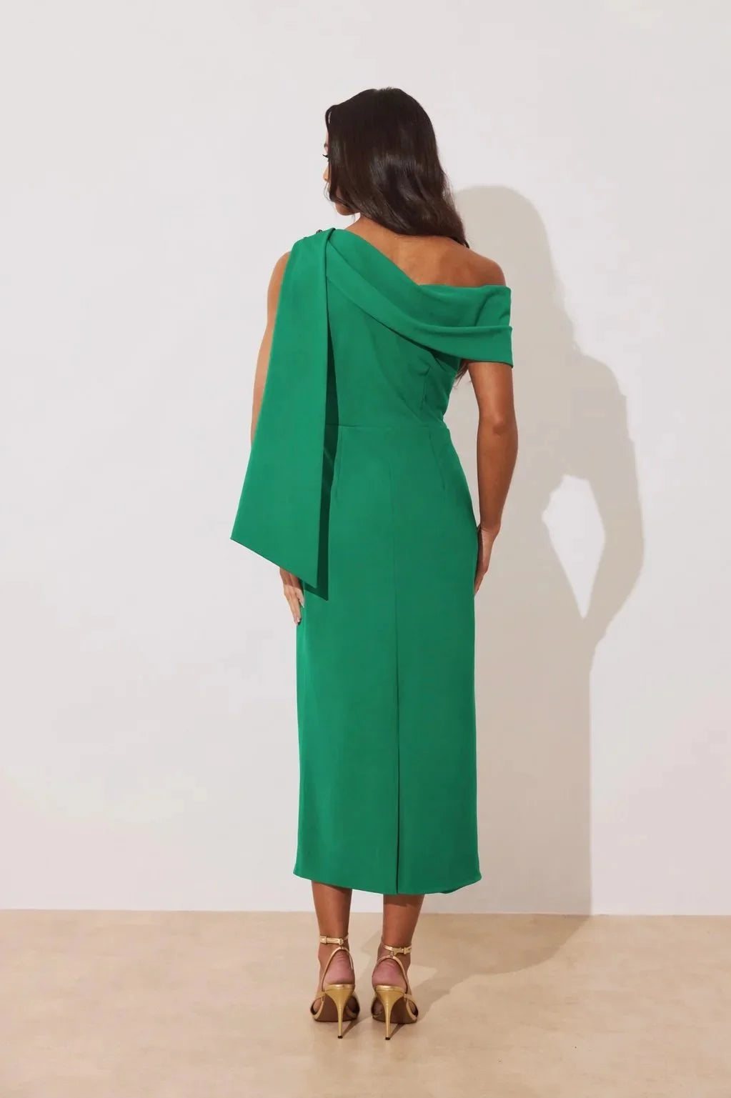 Eleni Emerald Green One Shoulder Dress Fusion Fashion Eleni Emerald Green One Shoulder Dress Fusion Fashion