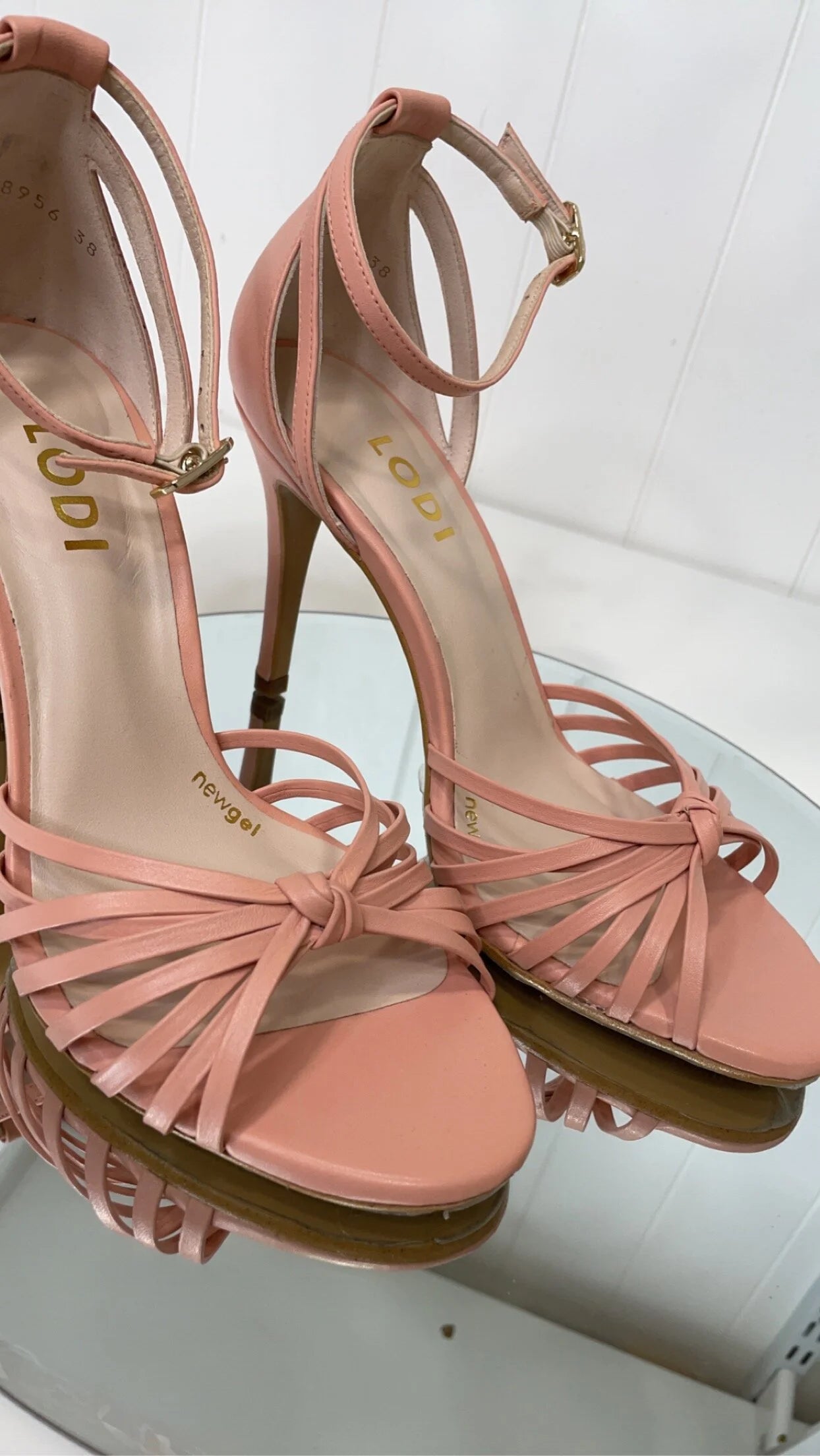 Lodi Peach Multi Strap Sandal