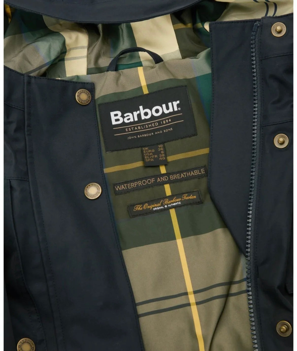 Barbour Maple Waterproof Navy Jacket
