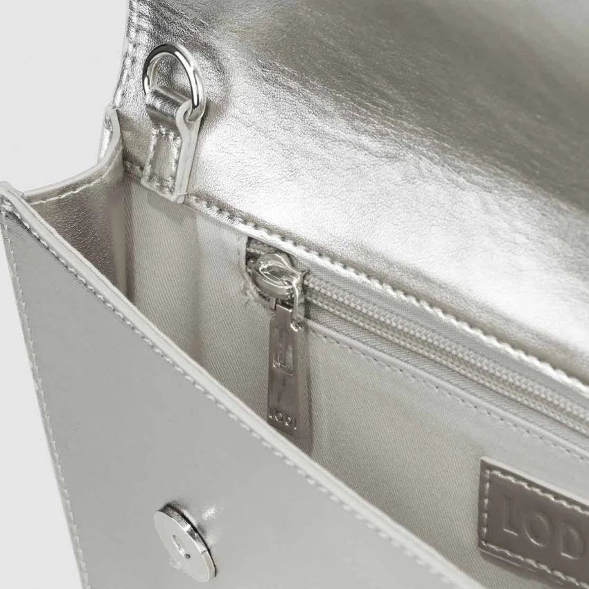 Lodi Silver Diane Clutch