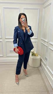 Megan Navy Trousers