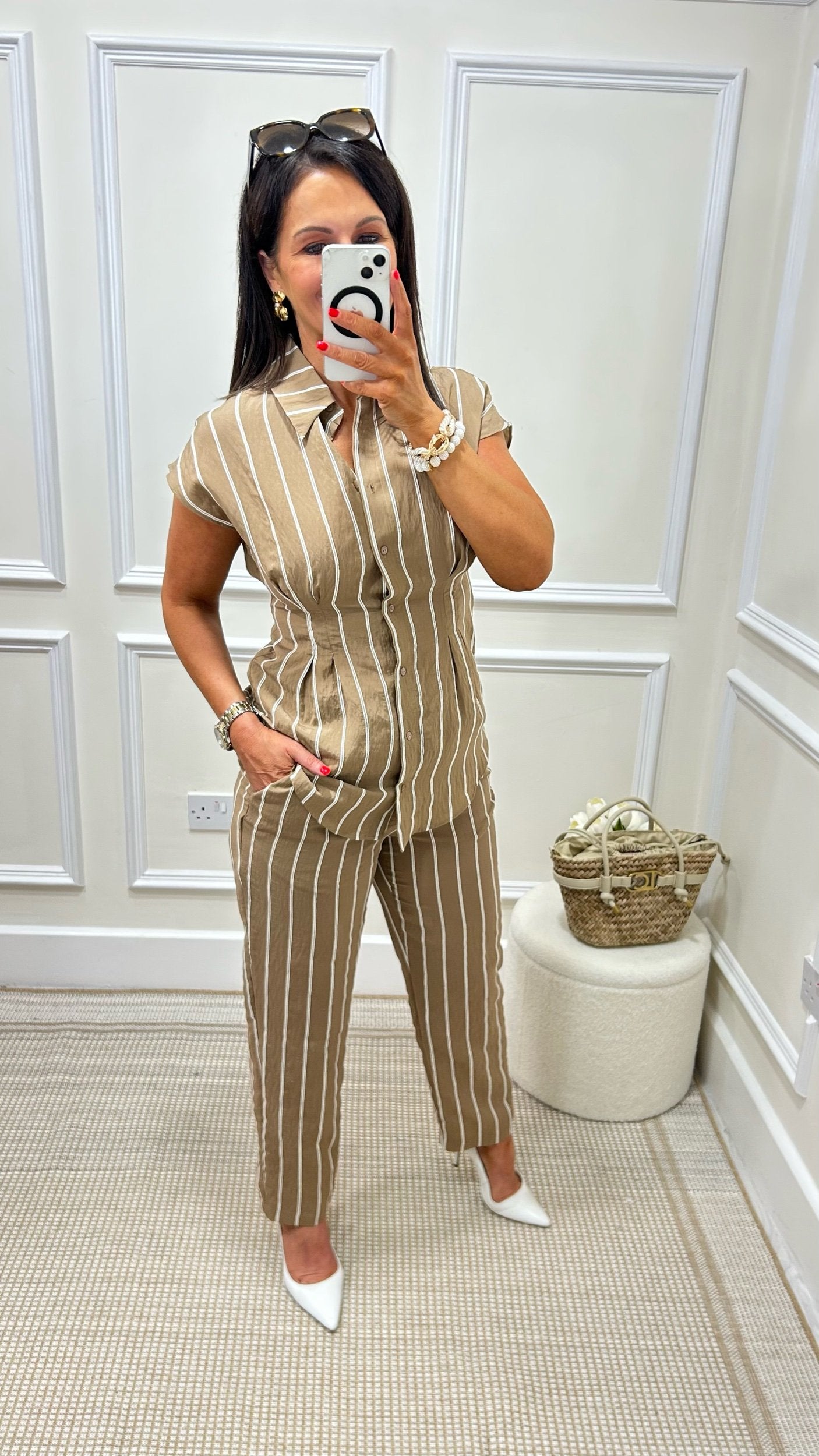 Lara Camel Stripe Co-Ord