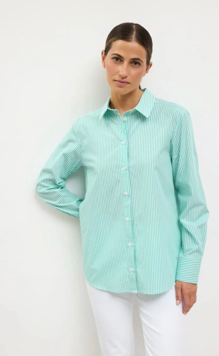 Yerba Green Stripe Shirt