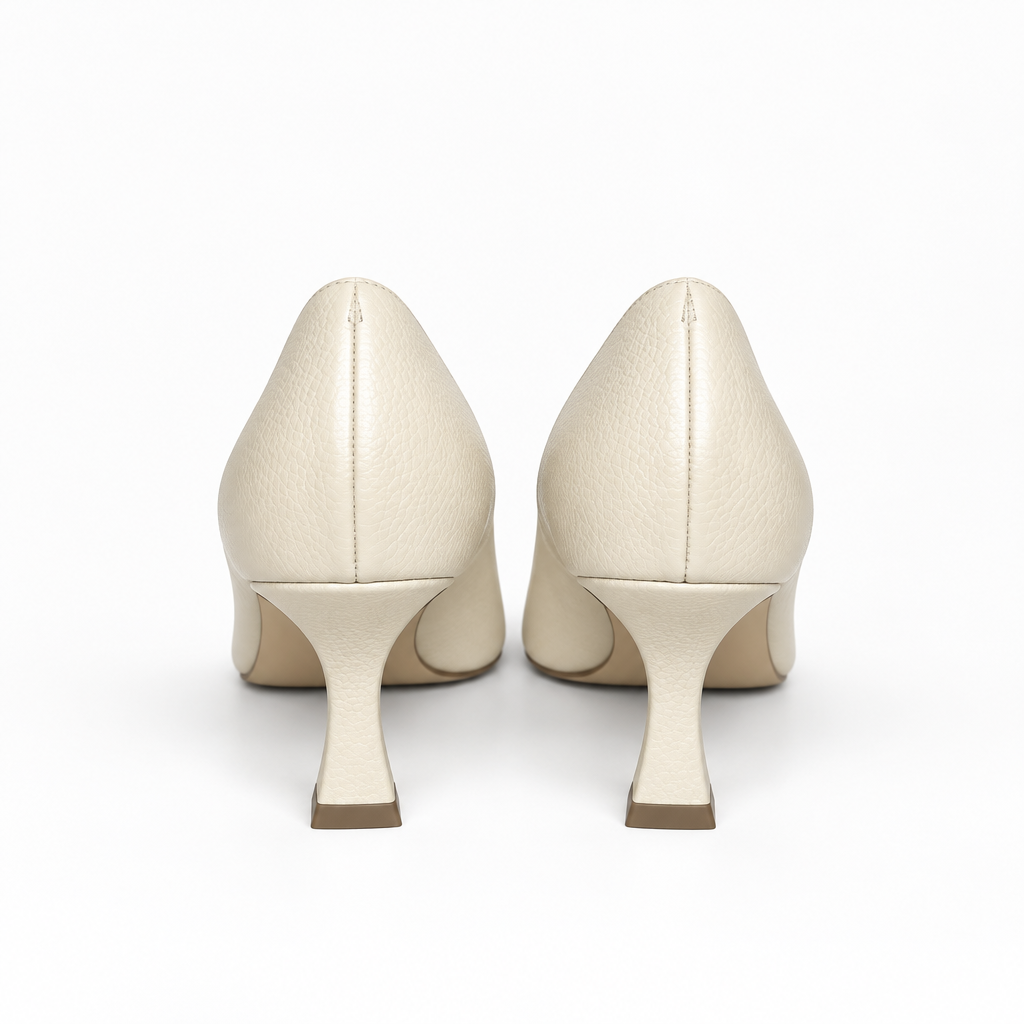 Lodi Jona Cream Pebble Low Heel
