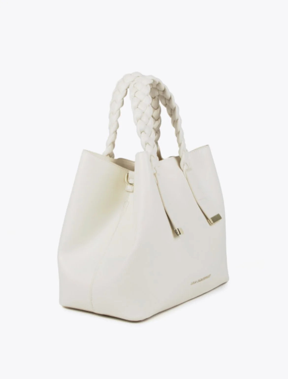 Charlie Cream Bag With Braided Straps