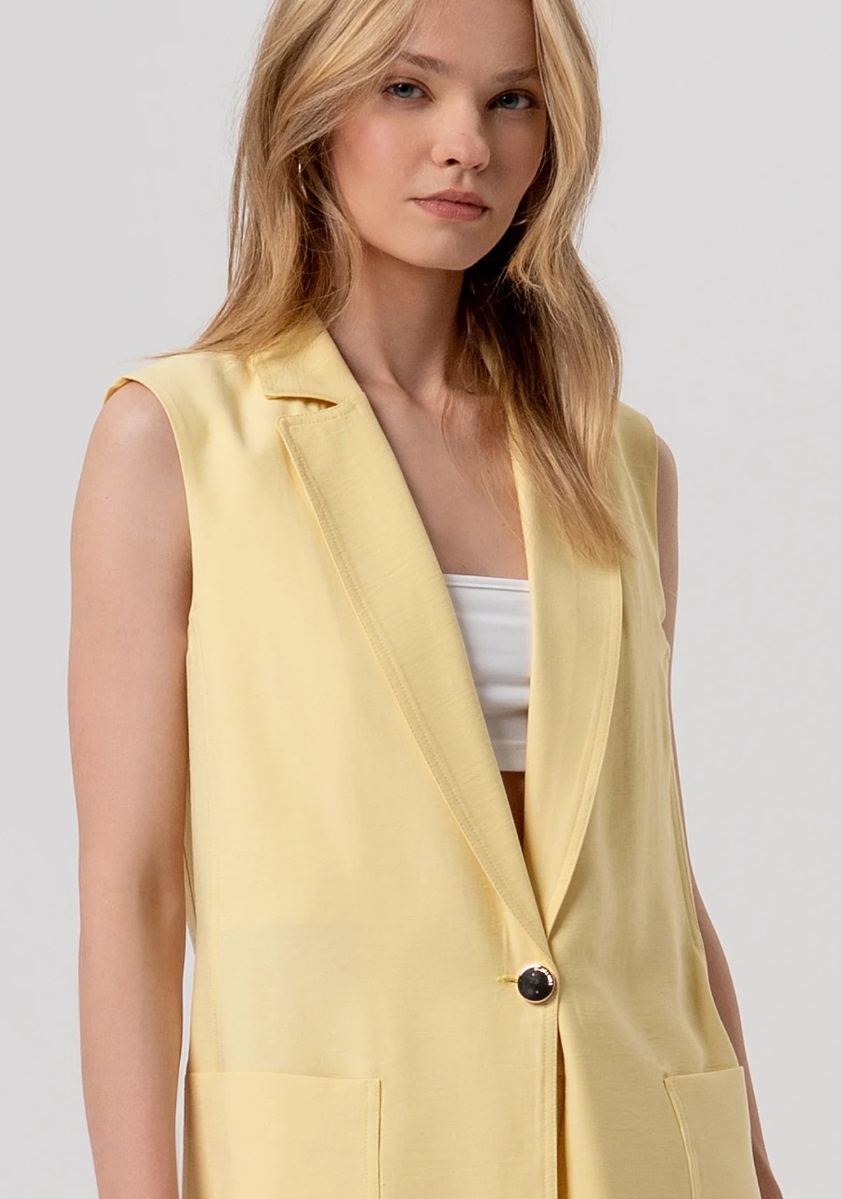 Natanya Yellow Waistcoat