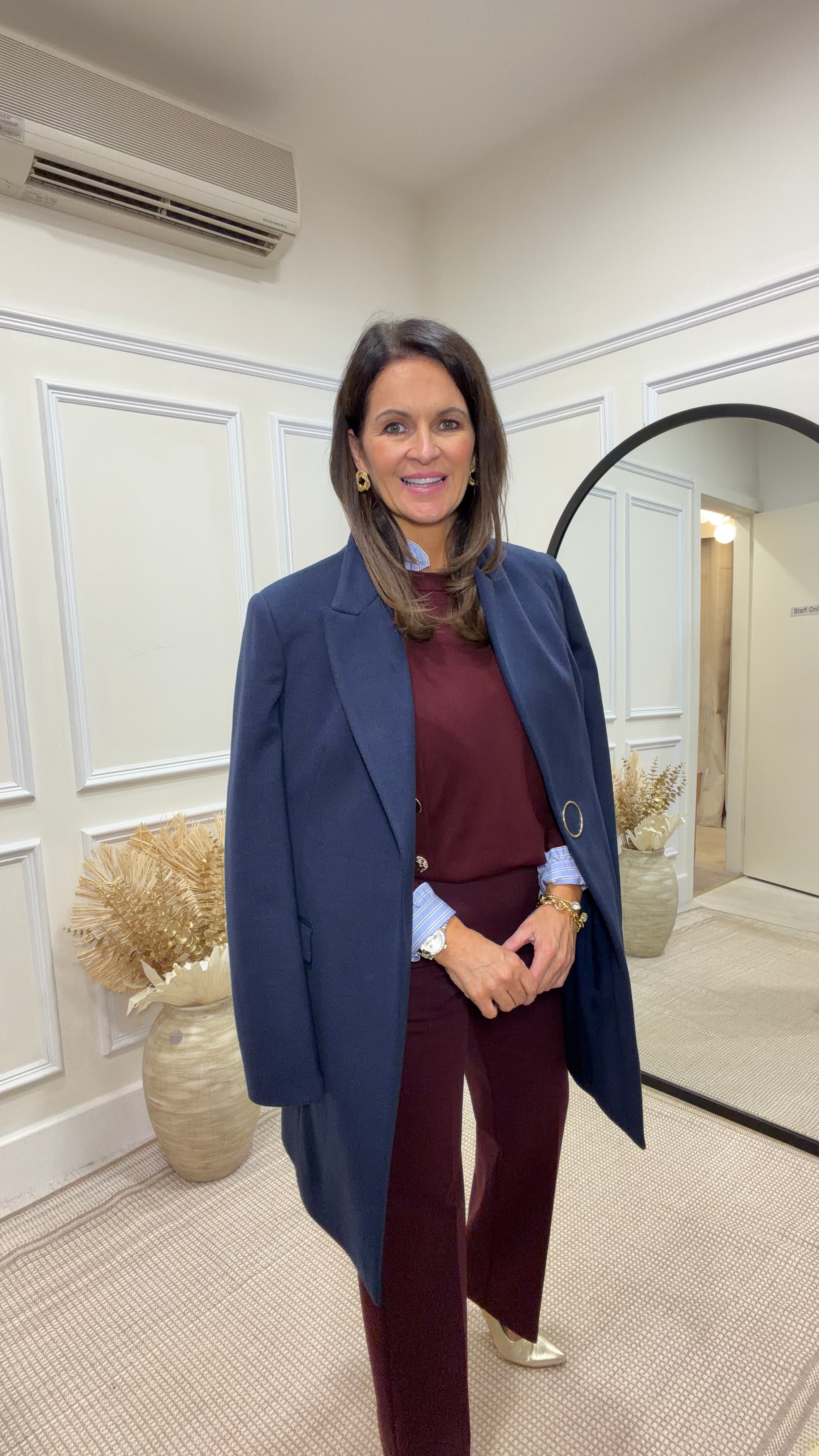 Sandra Navy Coat