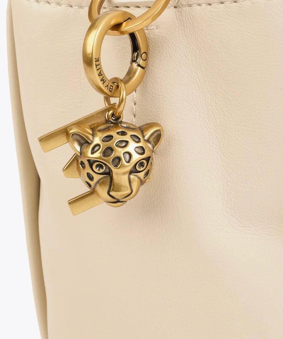 Ecru Studded Crossbody Bag