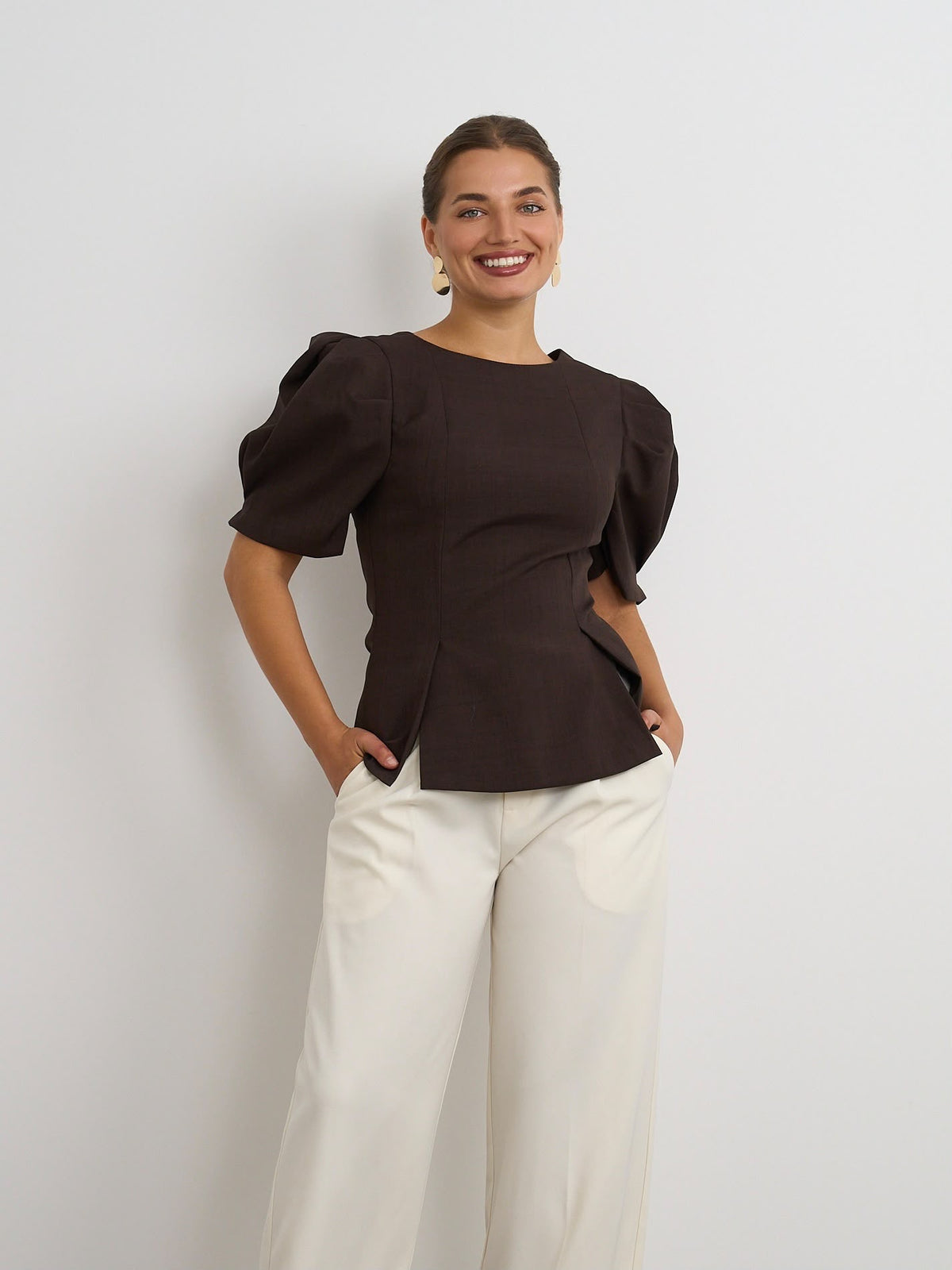 Brown Hailey Top