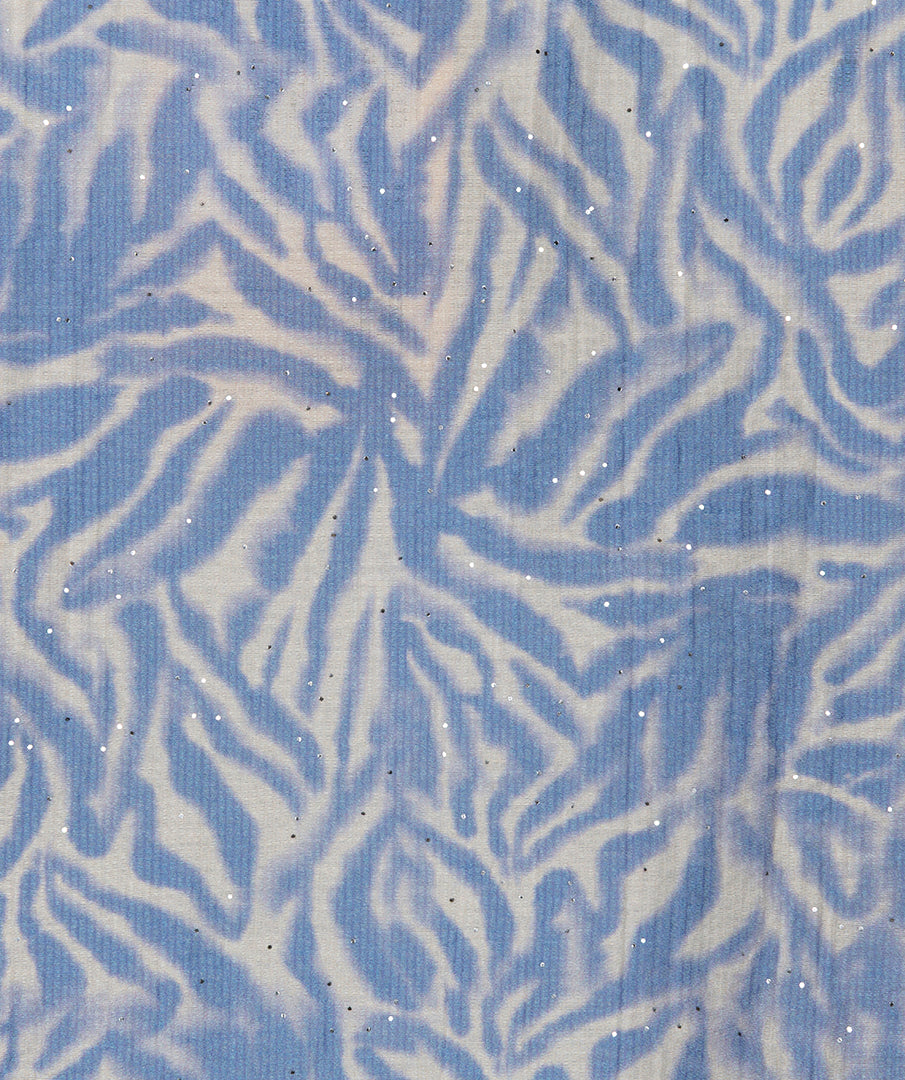 Emma Blue & White Printed Blouse