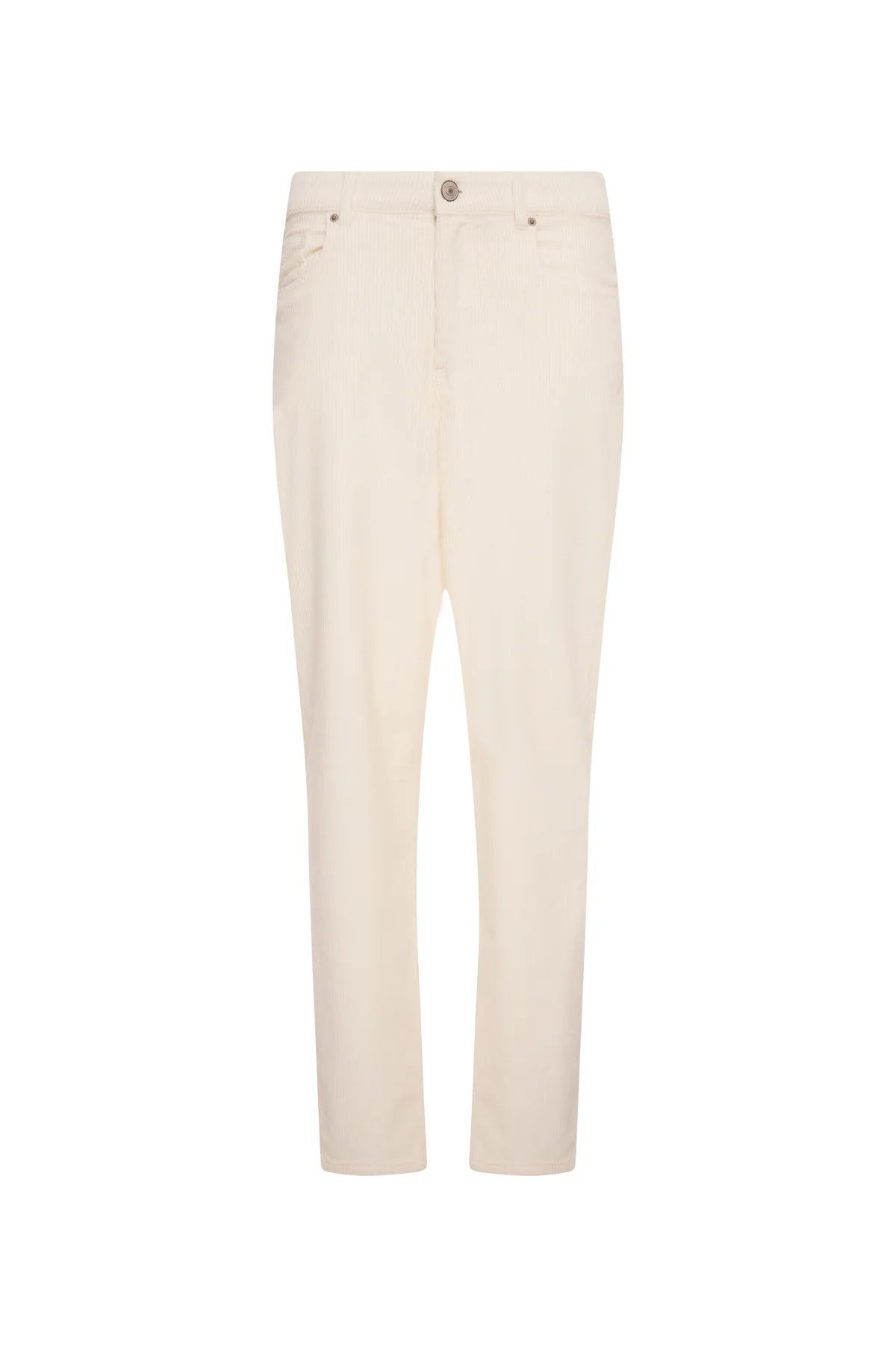 Vera Cream Corduroy Mom Trousers
