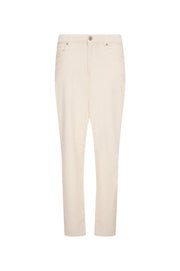 Vera Cream Corduroy Mom Trousers