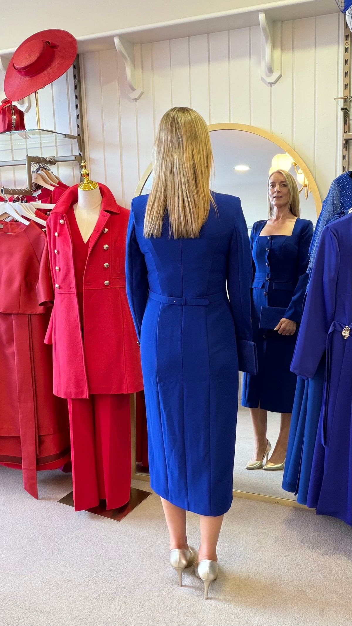 Lucy Royal Blue Belted Dress