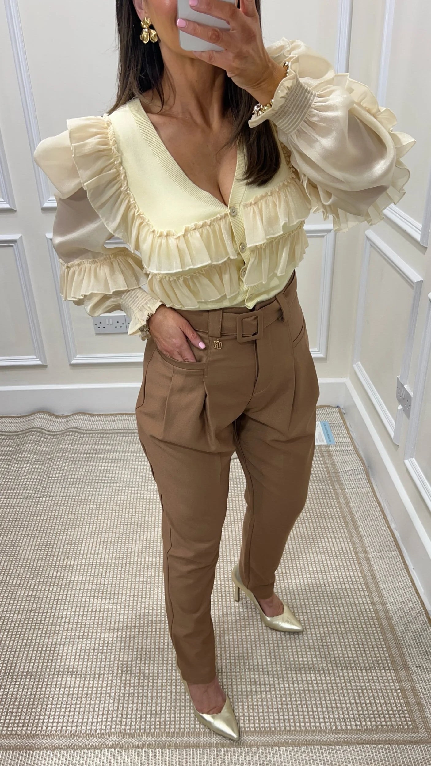 Vogue Tan Trousers