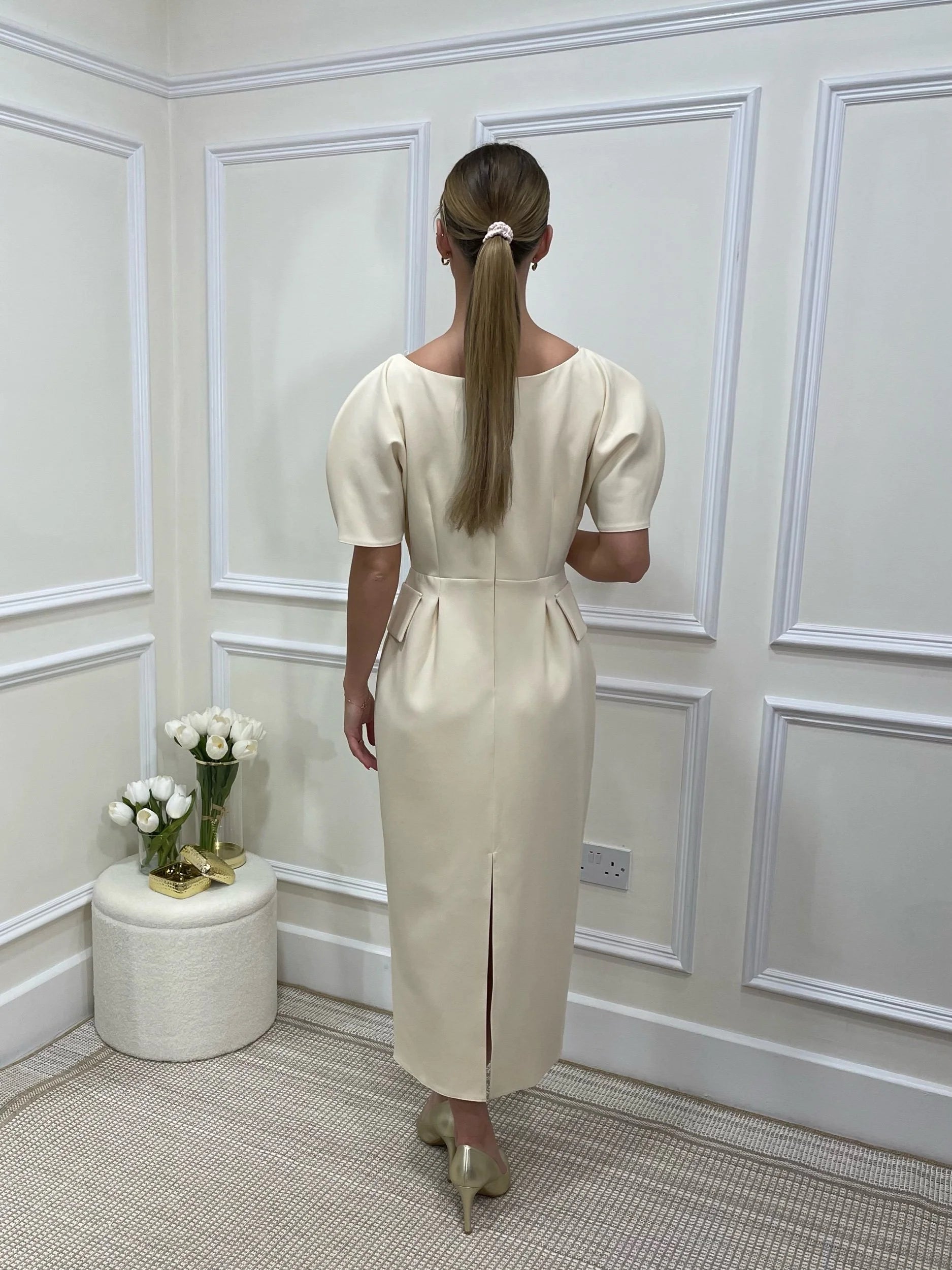 Naomi Cream Dress