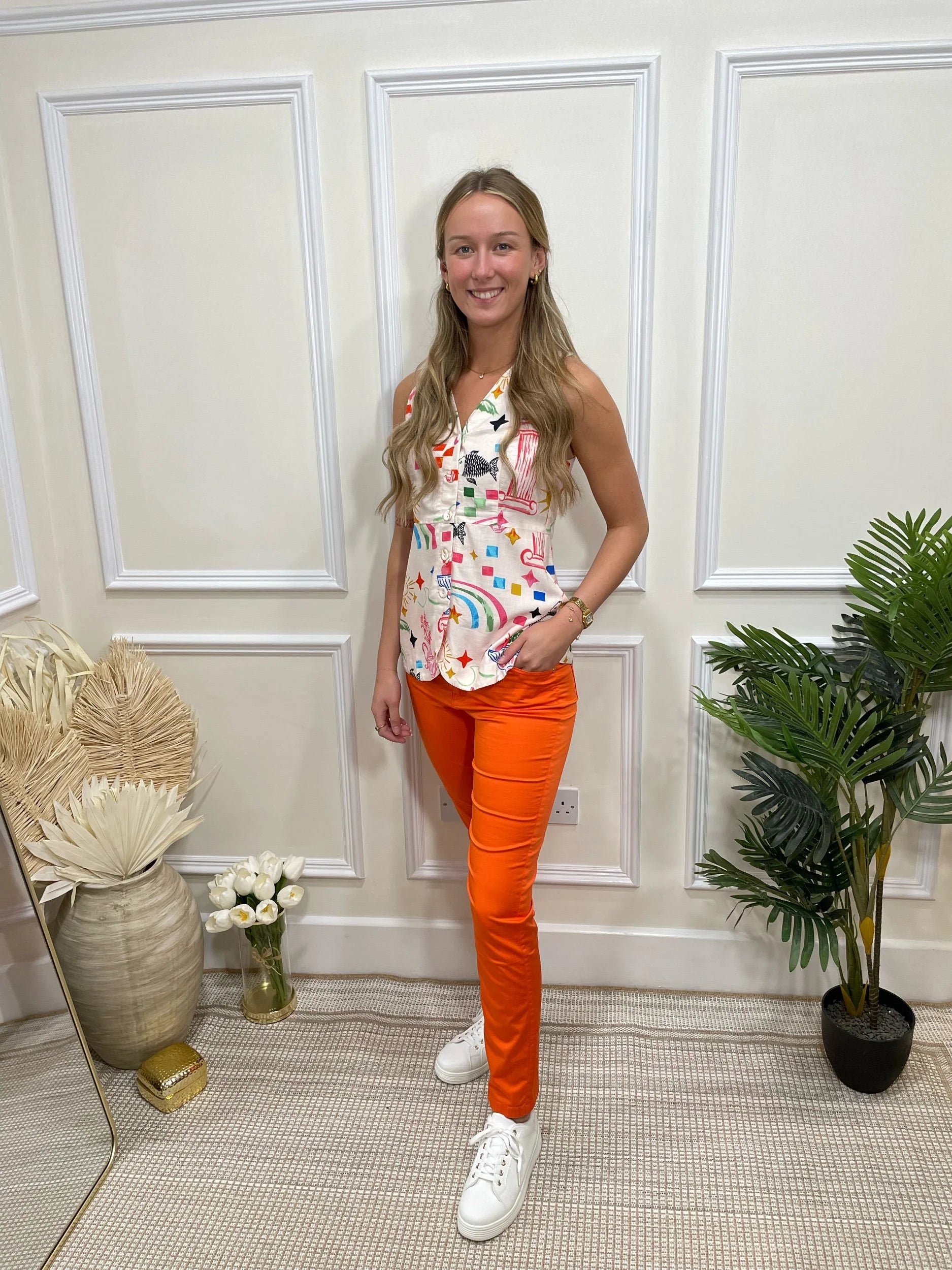 Siolina Orange Pant