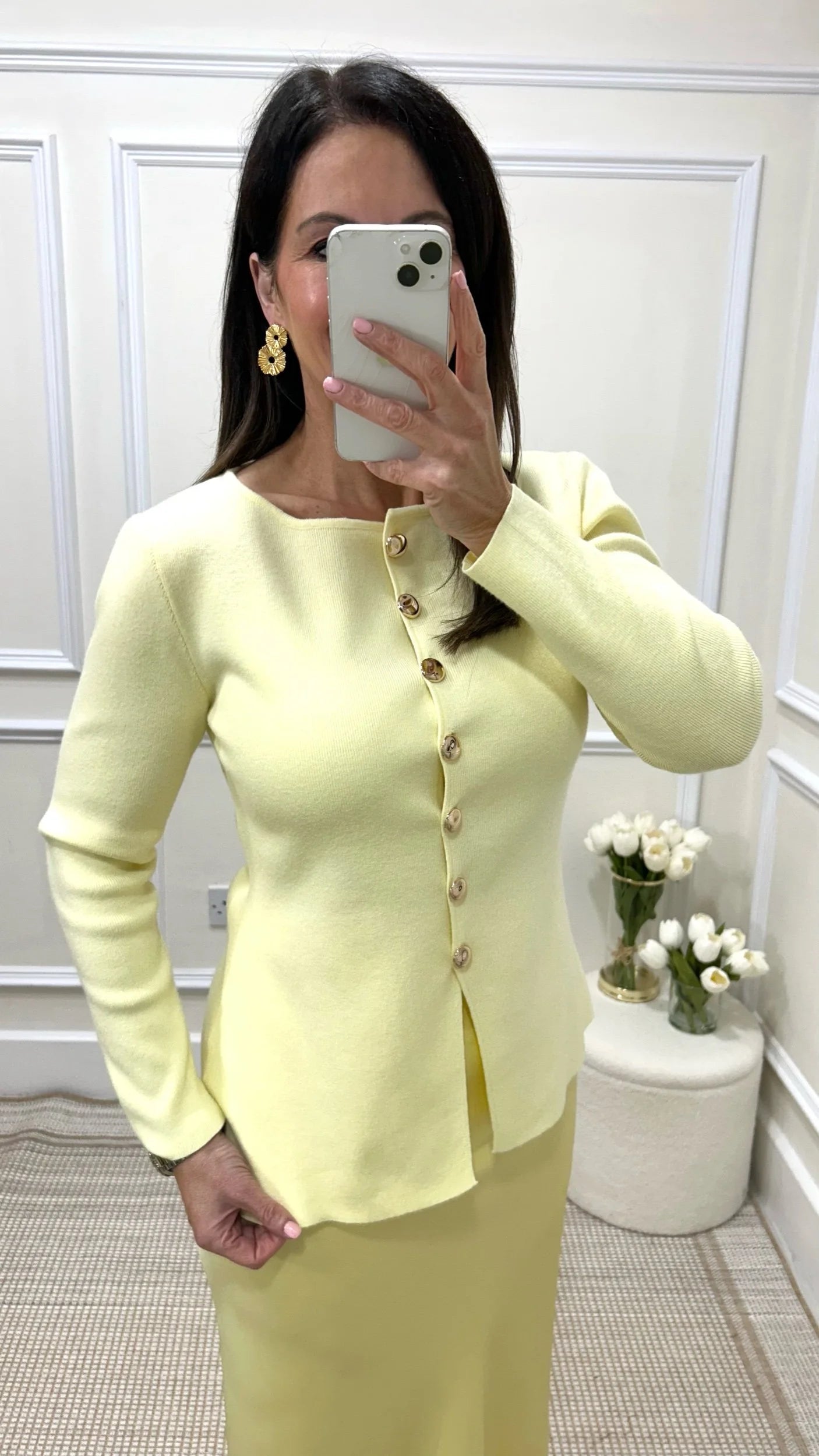Chloe Yellow Cardigan