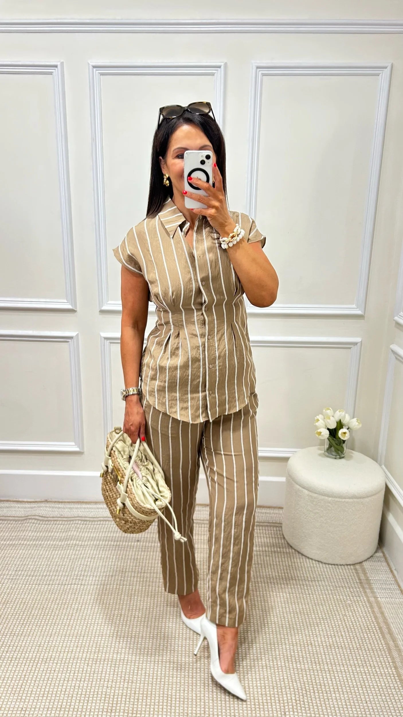 Lara Camel Stripe Co-Ord