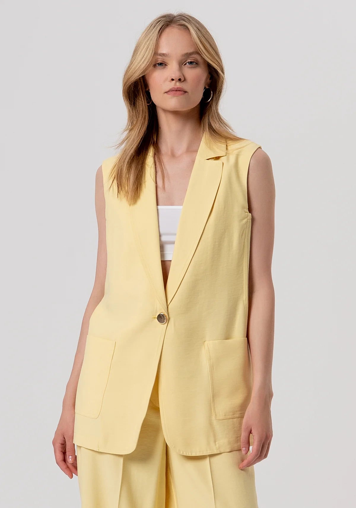 Natanya Yellow Waistcoat