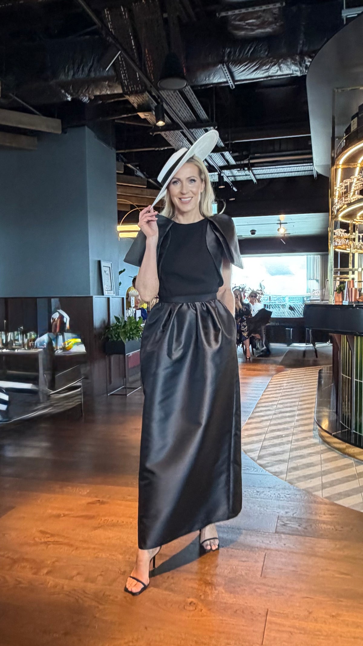 Stella Black Puff Sleeve Dress