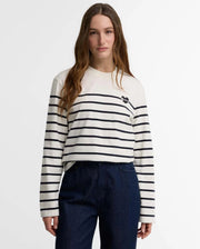 Barbour Cloud Harling Striped Long-Sleeved Top