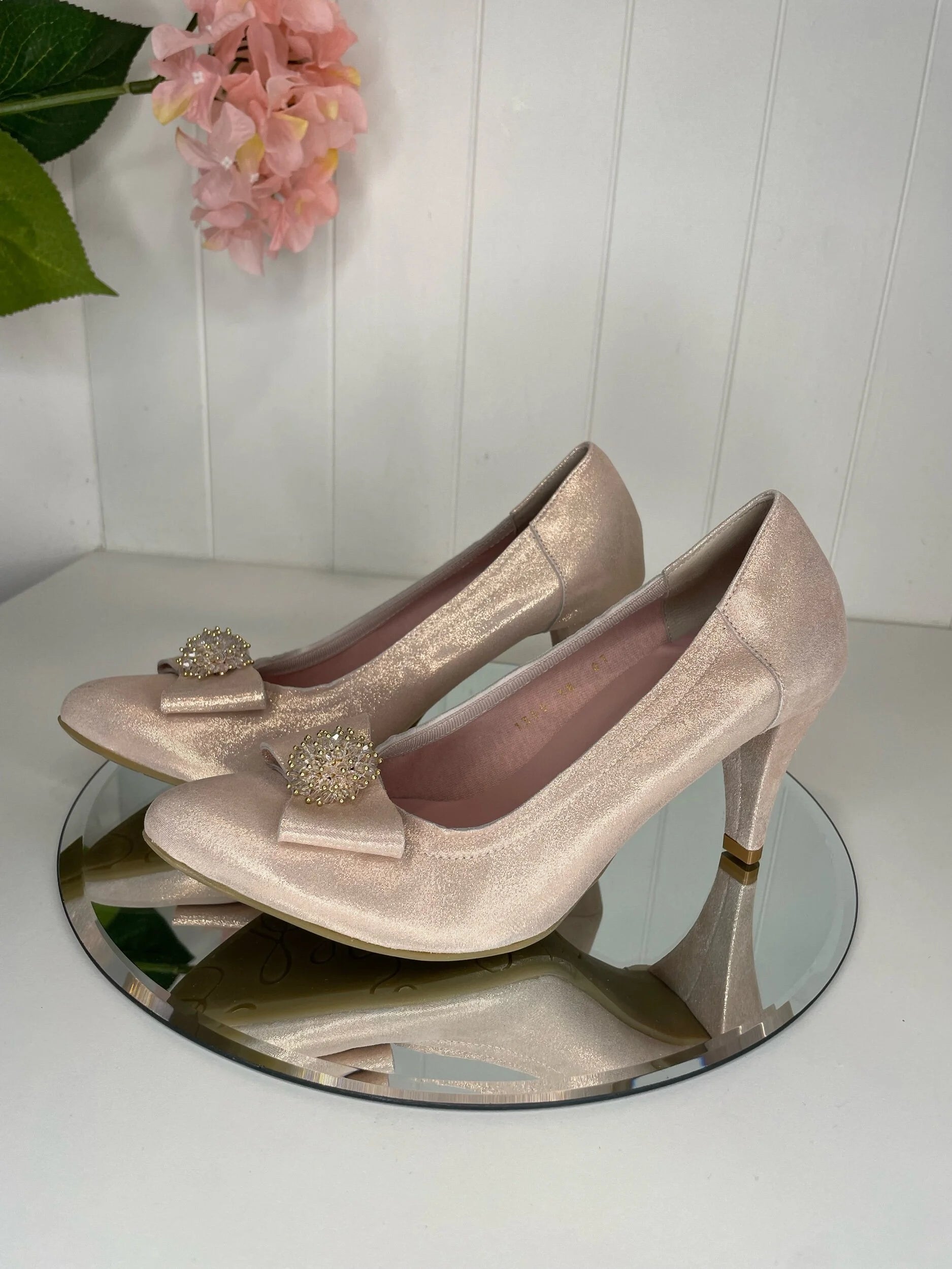 Le Babe Blush Pink High Court Shoe