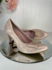 Le Babe Blush Pink High Court Shoe