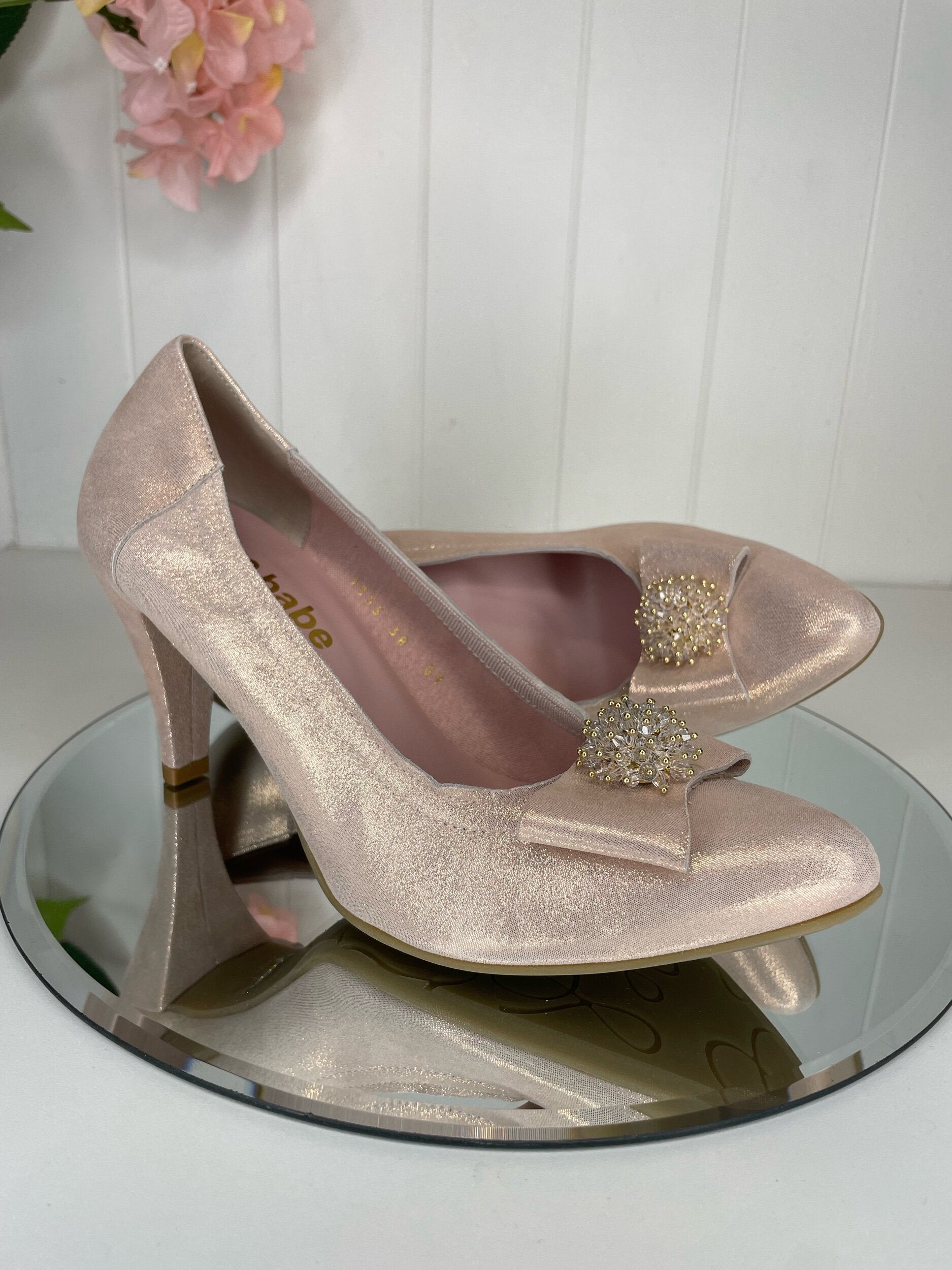 Le Babe Blush Pink High Court Shoe