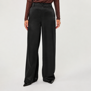 Lacy Black Satin Trousers